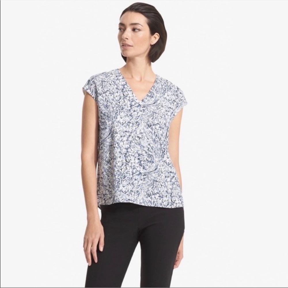 MM LaFleur Townsend Indigo Marble Top- Size Large
